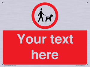 Custom Road regulatory dogs on leads